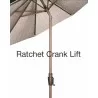 Shade Trends 7.5' x 8 Rib Premium Market Umbrella - Rachet Crank Feature - Shade Trends 7.5' x 8 Rib Premium Market Umbrella - Rachet Crank Feature