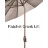 Shade Trends 9' x 8 Rib Premium Market Umbrella - Rachet Crank Feature