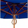 Woodard 7.5' Aluminum 8-Rib Market Umbrella - Folding Frame