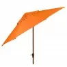 Woodard 9' Aluminum Market Umbrella with Auto-Tilt in Orange - Woodard 9' Aluminum Market Umbrella with Auto-Tilt in Orange