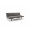  Unfurl Sofa in Dark Wood Legs and Soft Mustard Flower - Side Angle -  Unfurl Sofa in Dark Wood Legs and Soft Mustard Flower - Side Angle