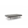  Unfurl Sofa in Dark Wood Legs and Soft Mustard Flower - Fully Reclined -  Unfurl Sofa in Dark Wood Legs and Soft Mustard Flower - Fully Reclined