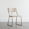 Sunpan Makena Dining Chair Monument Oatmeal - Front Side Angle