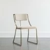 Sunpan Makena Dining Chair Monument Oatmeal - Front Side Angle - Sunpan Makena Dining Chair Monument Oatmeal - Front Side Angle