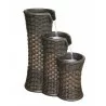 Alfresco Home Everwoven Outdoor Fountain - Front Side Angle - Alfresco Home Everwoven Outdoor Fountain - Front Side Angle