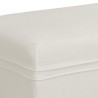 Sunpan Priscilla Bench - Linoso Ivory - Closeup Top Angle