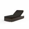 Montecito Adjustable Chaise in Spectrum Carbon w/ Self Welt - Front Side Angle