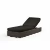 Montecito Adjustable Chaise in Spectrum Carbon w/ Self Welt - Front Side Angle - Montecito Adjustable Chaise in Spectrum Carbon w/ Self Welt - Front Side Angle