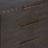 Sunpan Giuletta Sideboard - Dark Brown - Closeup Angle
