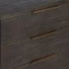 Sunpan Giuletta Sideboard - Dark Brown - Closeup Angle - Sunpan Giuletta Sideboard - Dark Brown - Closeup Angle