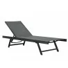 Urban Sun Lounger - Black Chrome - White BG - Urban Sun Lounger - Black Chrome - White BG