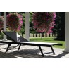 Urban Sun Lounger - Black Chrome - Side