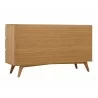 Greenington Azara Six Drawer Double Dresser, Caramelized - Back Side Angle - Greenington Azara Six Drawer Double Dresser, Caramelized - Back Side Angle
