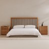 Moe's Home Collection Nina Queen Bed, Grey - Lifestyle