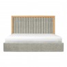 Moe's Home Collection Nina Queen Bed, Grey - Front Angle