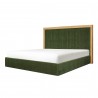 Moe's Home Collection Nina Queen Bed, Green - Front Side Angle
