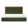 Moe's Home Collection Nina Queen Bed, Green - Front Angle