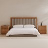 Moe's Home Collection Nina King Bed, Grey - Lifestyle