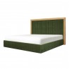 Moe's Home Collection Nina King Bed, Green - Front Side Angle