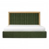Moe's Home Collection Nina King Bed, Green - Front Angle