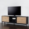 Sunpan Rosso Media Console and Cabinet - Lifestyle