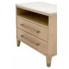 Essentials For Living Cambria 2-Drawer Nightstand - Front Side Closeup Angle - Essentials For Living Cambria 2-Drawer Nightstand - Front Side Closeup Angle
