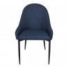Moe's Home Collection Lapis Dining Chair in Dark Blue- Set of Two - Front  Angle