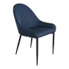 Moe's Home Collection Lapis Dining Chair in Dark Blue- Set of Two - Front Side Angle