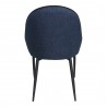 Moe's Home Collection Lapis Dining Chair in Dark Blue- Set of Two - Back Angle