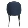 Moe's Home Collection Lapis Dining Chair in Dark Blue- Set of Two - Back Angle - Moe's Home Collection Lapis Dining Chair in Dark Blue- Set of Two - Back Angle