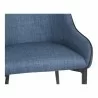 Moe's Home Collection Lapis Dining Chair in Dark Blue- Set of Two - Seat Closeup Angle - Moe's Home Collection Lapis Dining Chair in Dark Blue- Set of Two - Seat Closeup Angle