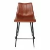 Moe's Home Collection Alibi Counter Stool in Matte Brown - Set of 2 - Front Angle - Moe's Home Collection Alibi Counter Stool in Matte Brown - Set of 2 - Front Angle
