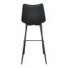 Moe's Home Collection Alibi Barstool in Matte Black - Set of Two - Back Angle - Moe's Home Collection Alibi Barstool in Matte Black - Set of Two - Back Angle