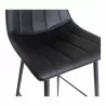 Moe's Home Collection Alibi Barstool in Matte Black - Set of Two - Seat Closeup Angle - Moe's Home Collection Alibi Barstool in Matte Black - Set of Two - Seat Closeup Angle