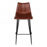 Moe's Home Collection Alibi Barstool in Brown - Set of Two - Front Angle
