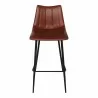Moe's Home Collection Alibi Barstool in Brown - Set of Two - Front Angle - Moe's Home Collection Alibi Barstool in Brown - Set of Two - Front Angle