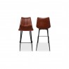 Moe's Home Collection Alibi Barstool in Brown - Set of Two - Set in Angle