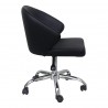 Moe's Home Collection Albus Swivel Office Chair - Black - Side