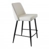 Moe's Home Collection Emelia Counter Stool Ivory - Front Side Angle