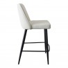 Emelia Counterstool Ivory - Side ViewMoe's Home Collection Emelia Counter Stool Ivory - Side Angle