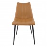 Moe's Home Collection Alibi Dining Chair in Tan - Set of Two - Front Angle