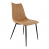 Moe's Home Collection Alibi Dining Chair in Tan - Set of Two - Front Side Angle