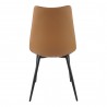 Moe's Home Collection Alibi Dining Chair in Tan - Set of Two - Back Angle