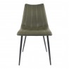 Moe's Home Collection Alibi Dining Chair in Dark Green - Set of Two - Front Angle