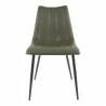 Moe's Home Collection Alibi Dining Chair in Dark Green - Set of Two - Front Angle - Moe's Home Collection Alibi Dining Chair in Dark Green - Set of Two - Front Angle