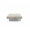 Innovation Living Unfurl Sofa in Blida Sand Grey - Fully Folded Side Angle - Innovation Living Unfurl Sofa in Blida Sand Grey - Fully Folded Side Angle