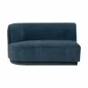 Sunpan Jaclyn Modular Left Armchair in Danny Dusty Blue - Front Angle - Sunpan Jaclyn Modular Left Armchair in Danny Dusty Blue - Front Angle