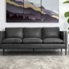 Sunpan Richmond Sofa - Brentwood Charcoal Leather - Lifestyle - Sunpan Richmond Sofa - Brentwood Charcoal Leather - Lifestyle