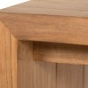Sunpan Viga Coffee Table Drift Brown / Natural - Closeup Angle