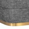 Sunpan Florin Swivel Lounge Chair - Nash Zebra - Seat Closeup Angle - Sunpan Florin Swivel Lounge Chair - Nash Zebra - Seat Closeup Angle